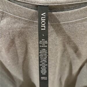 Vuori Neutral Taupe Crewneck - Soft Everyday Pullover